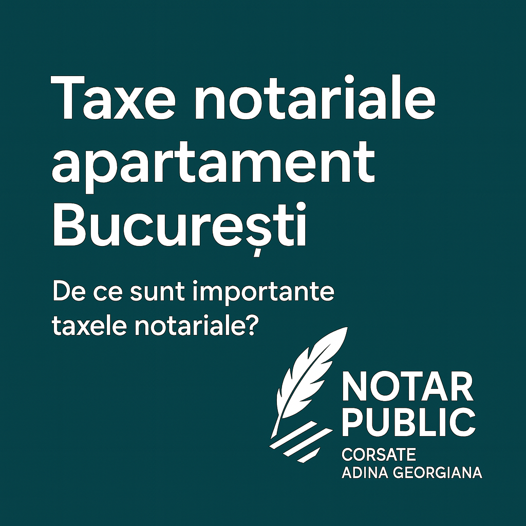 Taxe notariale apartament